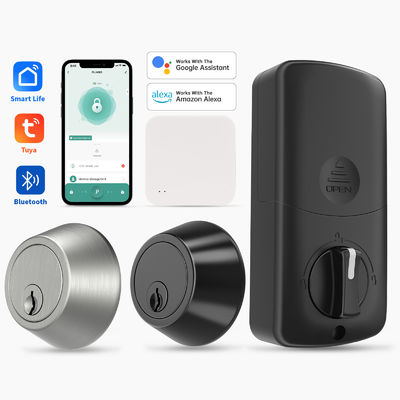 Aluminum Door Smart Lock with WiFi and Tuya Keyless Entry Keypad Control