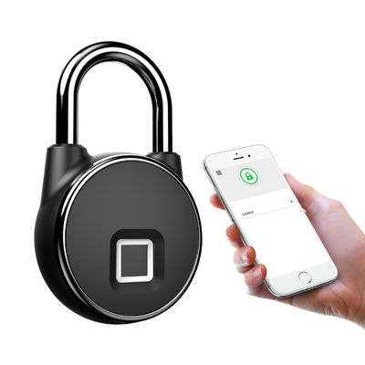Garage Zinc Alloy Security Smart Lock with USB Interface and Fingerprint Recognition