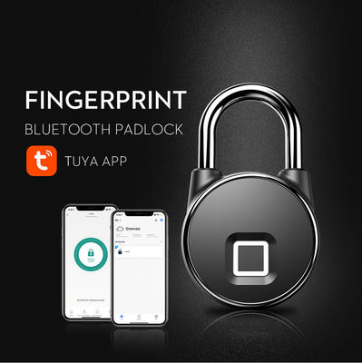 Garage Zinc Alloy Security Smart Lock with USB Interface and Fingerprint Recognition