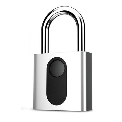 Bike Fingerprint Unlock Security Zinc Alloy Smart Electronic Padlock Waterproof Anti-theft