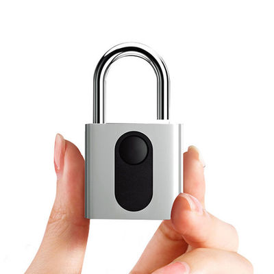 Bike Fingerprint Unlock Security Zinc Alloy Smart Electronic Padlock Waterproof Anti-theft
