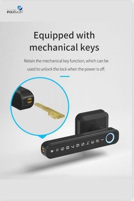 WiFi Connected Bluetooth Entry Lock Handle for Modern Simplicity Style Door Lock