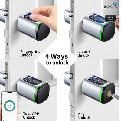 Smart Fingerprint Padlock with Type-C Power Supply and Traditional Keyhole Access