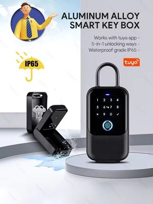 Multi Function Smart Key Box App Unlock Ways for Outdoor Glass Door Security Solution
