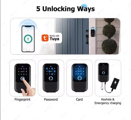 Multi Function Smart Key Box App Unlock Ways for Outdoor Glass Door Security Solution