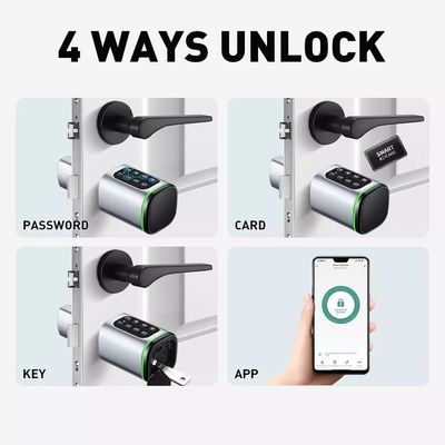 Easily Installed Silver Outdoor Smart Bluetooth Cabinet Lock with TUYA Fingerprint Key