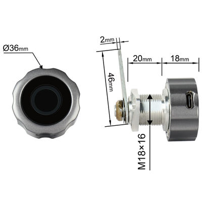 Bluetooth Fingerprint Network Cam Lock for Cloud Data Storage Glass Door Cabinet Accessory