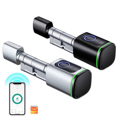 Hot IP66 Tuya Biometric Smart Cylinder Lock Fingerprint Password Type-C for Aluminum Door
