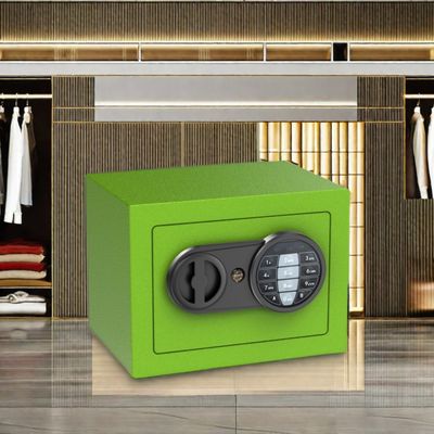 Money Hotel or Home Portable Digital Lock Mini Security Safe with Key and Pin Code Access