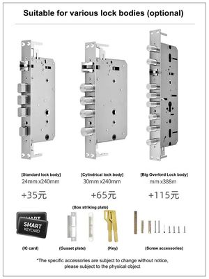 tech Style Steel Door Smart WiFi Doorlock with Finger Vein Password and APP Control