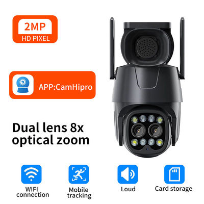 1080P Dual Lens Network Camera with 8X Optical Zoom and 360° All-Round Protection