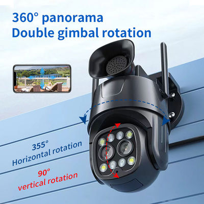 1080P Dual Lens Network Camera with 8X Optical Zoom and 360° All-Round Protection