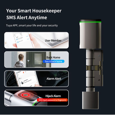 Tuya Smart TT Lock Digital Biometric Fingerprint Door Lock Cylinder for Secure Access