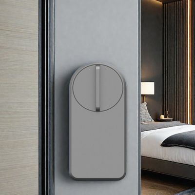 Tiny Cabinet Smart Entry Lock with Tuya Ttlock App Grey Color 1 Year Battery Life
