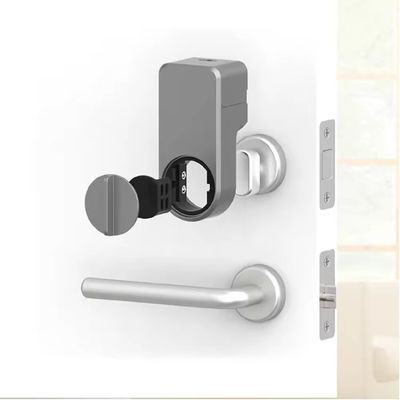 Tiny Cabinet Smart Entry Lock with Tuya Ttlock App Grey Color 1 Year Battery Life