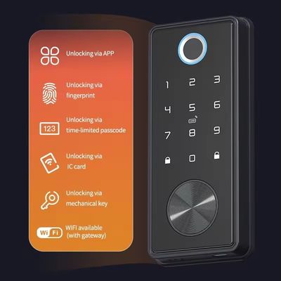 Convenient and Secure Fingerprint Unlock Ttlock Zinc Alloy Smart Lock for Front Door