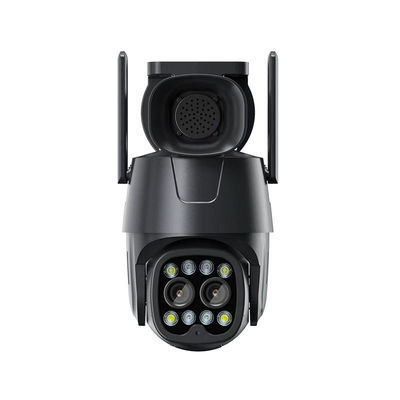 2.8 8mm Dual Lens PTZ IP Camera with Hybrid Zoom Human Detection and Audio Capability