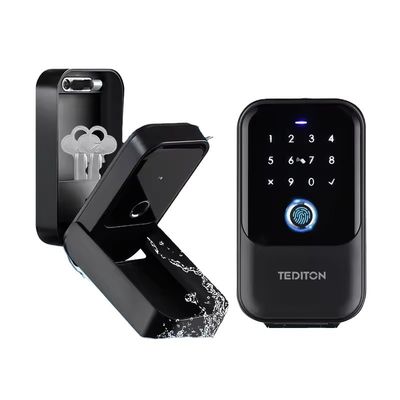 Fingerprint Reader WiFi Connectivity Deadbolt for Home Hotel Apartments Office Black