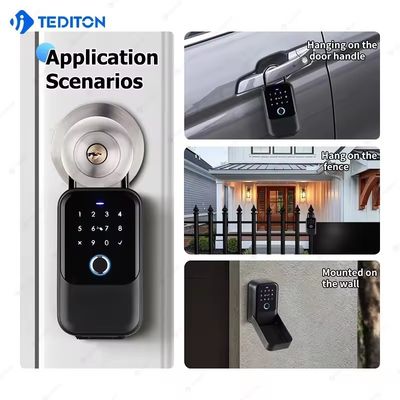 Fingerprint Reader WiFi Connectivity Deadbolt for Home Hotel Apartments Office Black