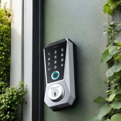 Tuya WIFI Digital Smart Door Lock with Memory Card Data Storage and Fingerprint Access