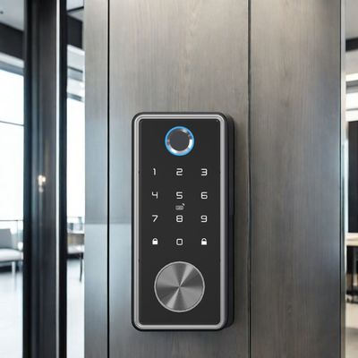 Steel Door Waterproof Wifi Digital Front Keyless Smart Deadbolt Lock with Tuya App