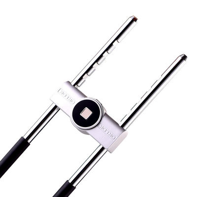 Smart Glass Door Fingerprint Door Lock with Micro USB Recharge and Zinc Alloy Material