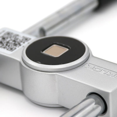Smart Glass Door Fingerprint Door Lock with Micro USB Recharge and Zinc Alloy Material