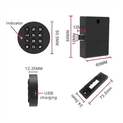 Cabinet Fingerprint Door Lock with 2 Working Modes and Customized Logo