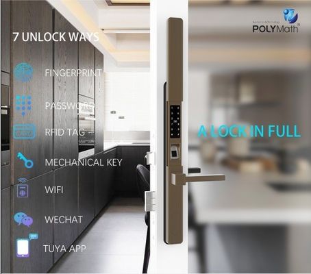 Aluminum Villa Smart Door Lock with Remote Control and Waterproof Programmable Sensor