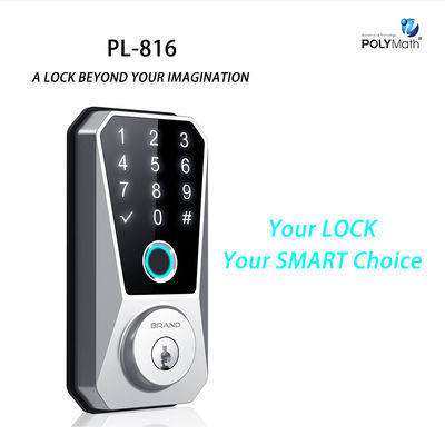 Secure Wood Door Fingerprint Lock with Numeric Keyboard and Fingerprint Recognition