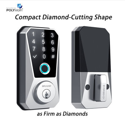 Secure Wood Door Fingerprint Lock with Numeric Keyboard and Fingerprint Recognition