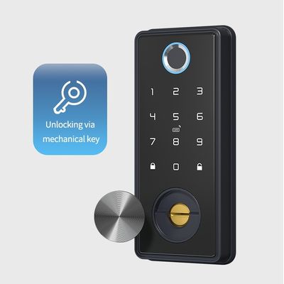 POLYMATH TT App Cylinder Smart Front Door Lock for Wood Door Code APP Fingerprint Unlock Method