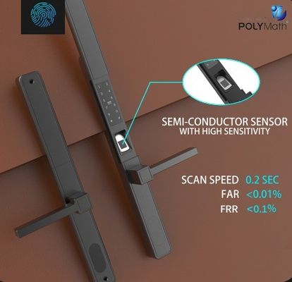 Digital Keyless Waterproof Tuya WiFi App Smart Door Lock Biometric Fingerprint Handle