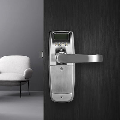 Wood Door Fingerprint Key Password Unlock Smart Home Security Door Lock with Battery