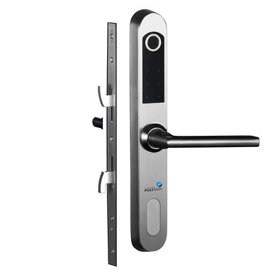 Waterproof Stainless Steel Biometric Fingerprint Glass Door Lock for Sliding Doors