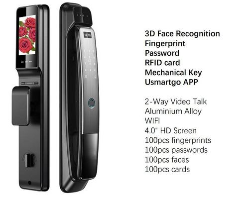 Enhanced Security 3D Face Recognition Smart Door Lock with Camera and Wifi Connectivity