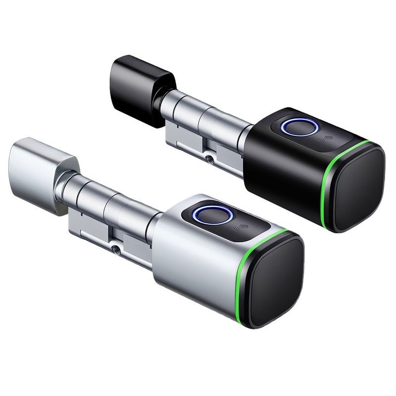Smart Fingerprint Padlock with Type-C Power Supply and Traditional Keyhole Access