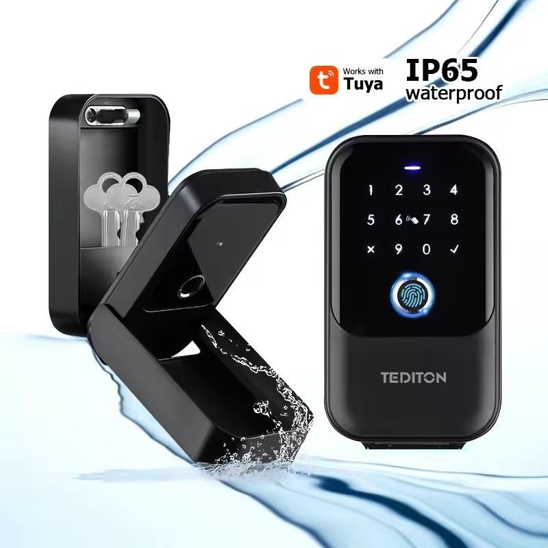 Unlock Ways Password Key Lock Box for Wood/Aluminum Door -20 60°C Outdoor IP65 Waterproof