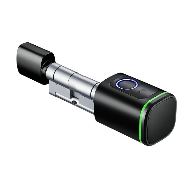 Hot IP66 Tuya Biometric Smart Cylinder Lock Fingerprint Password Type-C for Aluminum Door