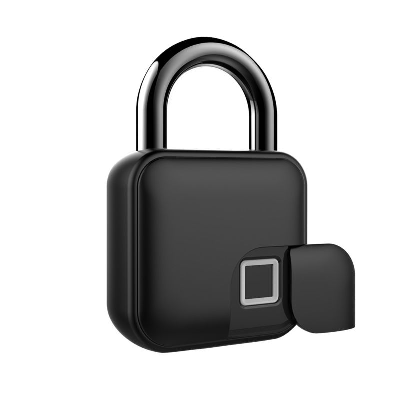 USB Interface Power Supply Mini Door Lock Luggage Fingerprint Smart Padlock for Doors