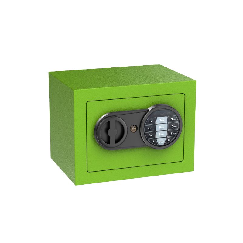 Money Hotel or Home Portable Digital Lock Mini Security Safe with Key and Pin Code Access