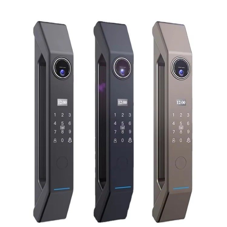Card Unlock Smart Doorlock with Camera Automatic Cat Eye and Fingerprint APP Intercom