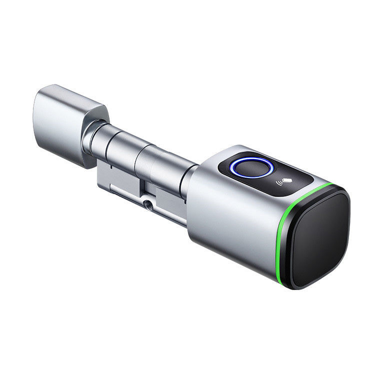 Data Storage Options Memory Card Silver Smart Fingerprint Cylinder Lock for TUYA APP