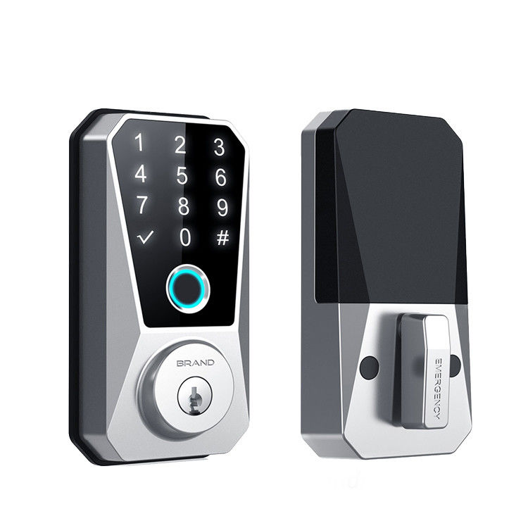 Wood Door Fingerprint WiFi Network Connected Smart Lock with Zinc Alloy Material