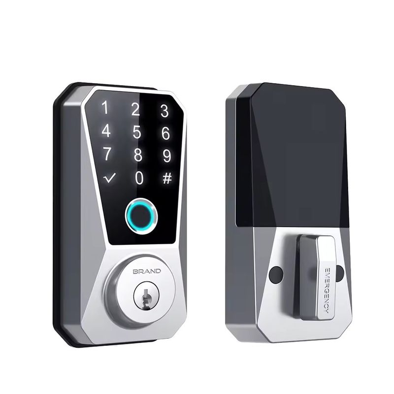 North America Wood Door Smart Locks with Automatic Fingerprint and WiFi Connectivity