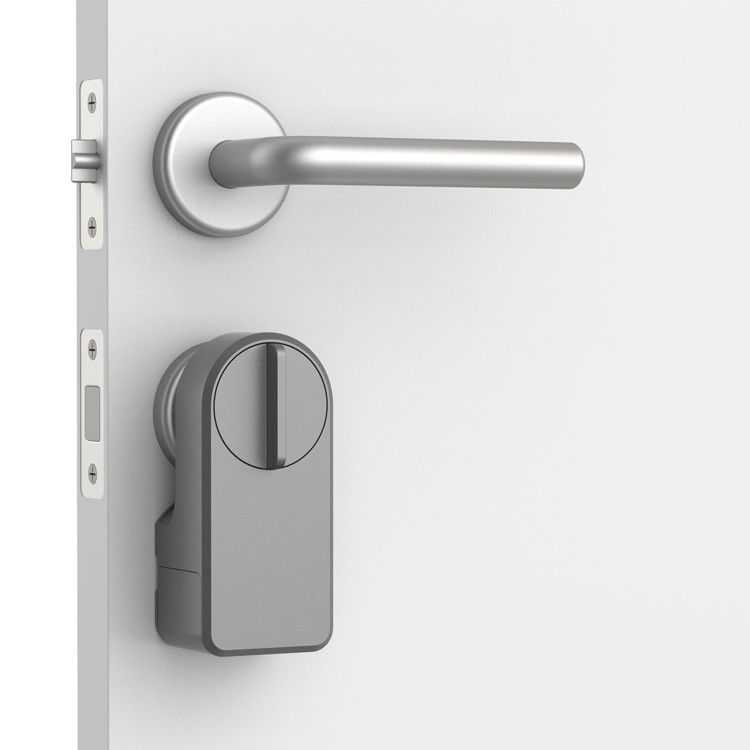 Alarm Function Grey Retrofit Smart Knob Door Lock for Bluetooth Gateway and Deadlock