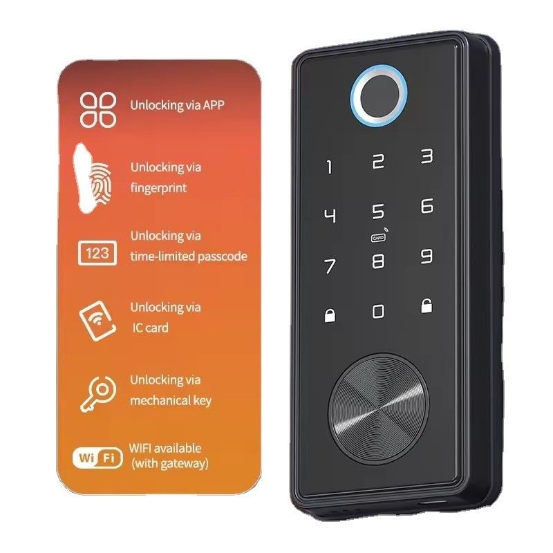 Zinc Alloy Digital Keyless Entry Smart Home Lock with Cloud Data Storage Options