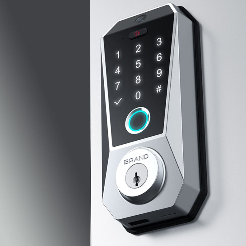 Tuya WIFI Digital Smart Door Lock with Memory Card Data Storage and Fingerprint Access