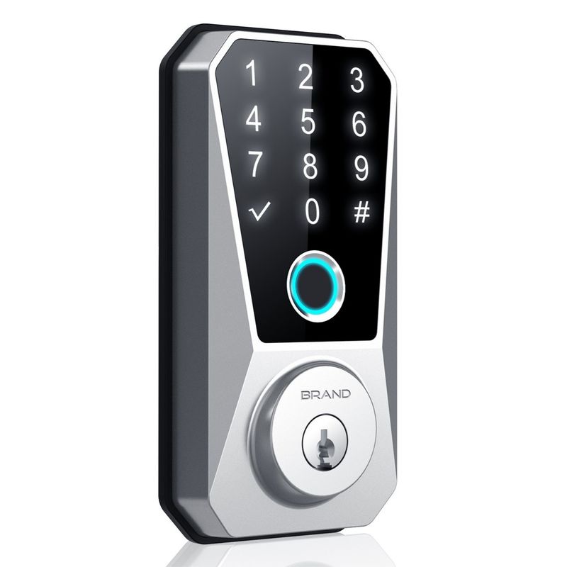 Easy Installation Zinc Alloy European Fingerprint Digital Lock for Home Security
