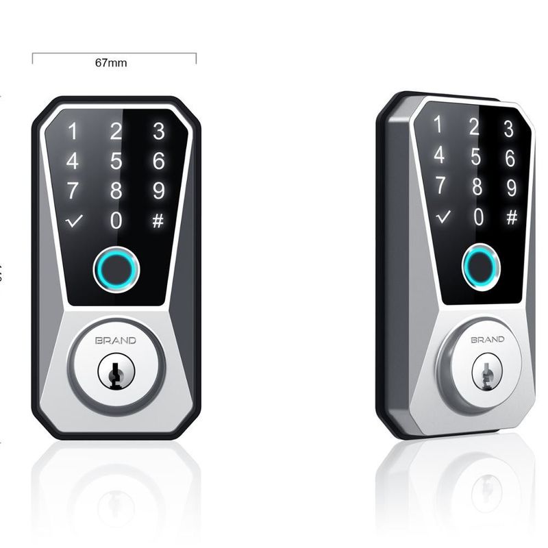 Unlock Method Card Code Key Fingerprint Hottest WiFi-Connected Door Lock for Apartments